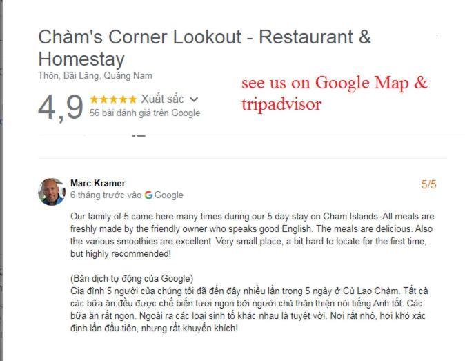 Cham'S Corner Lookout Homestay & Restaurant Tan Hiep  Exterior photo